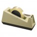 Scotch C25 Heavy-Duty Weighted Desktop Tape Dispenser, 3" Core, Plastic, Putty/Brown MMMC25