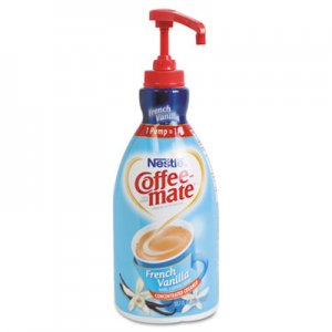 Coffee-mate 31803 Liquid Coffee Creamer, French Vanilla, 1500mL Pump Bottle NES31803