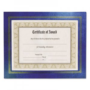 NuDell 21201 Leatherette Document Frame, 8-1/2 x 11, Blue, Pack of Two NUD21201