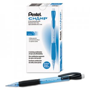 Pentel AL17C Champ Mechanical Pencil, .7mm, Blue, Dozen PENAL17C