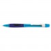 Pentel PD345TC Quicker Clicker Mechanical Pencil, 0.5 mm, Transparent Blue Barrel PENPD345TC