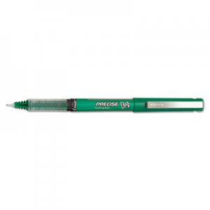 Pilot 25104 Precise V5 Roller Ball Stick Pen, Precision Point, Green Ink, .5mm, Dozen PIL25104