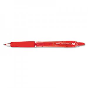Pilot 15003 Precise Gel BeGreen Retractable Roller Ball Pen, Red Ink, .7mm, Dozen PIL15003