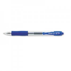 Pilot 31003 G2 Premium Retractable Gel Ink Pen, Refillable, Blue Ink, .5mm, Dozen PIL31003