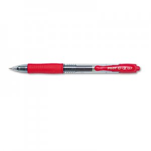 Pilot 31022 G2 Premium Retractable Gel Ink Pen, Refillable, Red Ink, .7mm, Dozen PIL31022