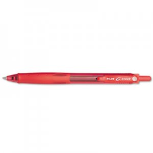Pilot 31508 G-Knock BeGreen Retractable Gel Ink Pen, Red Ink, .7mm, Dozen PIL31508
