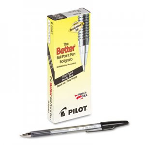 Pilot 35011 Better Ball Point Stick Pen, Black Ink, .7mm, Dozen PIL35011