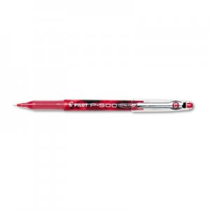 Pilot 38602 P-500 Precise Gel Ink Roller Ball Stick Pen, Red Ink, .5mm, Dozen PIL38602