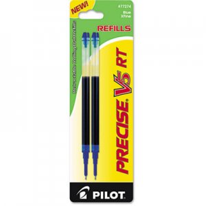 Pilot 77274 Refill for Precise V5 RT Rolling Ball, Extra Fine, Blue Ink, 2/Pack PIL77274