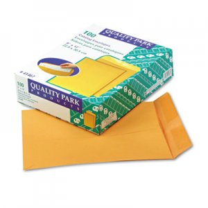 Quality Park 41467 Catalog Envelope, 9 x 12, Brown Kraft, 100/Box QUA41467