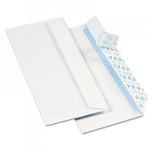 Quality Park 69122B Redi-Strip Security Tinted Envelope, Contemporary, #10, White, 1000/Box QUA69122B