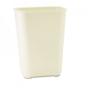 Rubbermaid Commercial 254400BG Fire-Resistant Wastebasket, Rectangular, Fiberglass, 10gal, Beige RCP254400BG