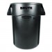 Rubbermaid Commercial 264360BK Brute Vented Trash Receptacle, Round, 44 gal, Black RCP264360BK