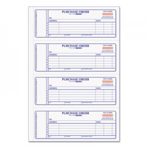 Rediform 1L176 Purchase Order Book, 7 x 2 3/4, Two-Part Carbonless, 400 Sets/Book RED1L176