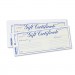 Rediform 98002 Gift Certificates w/Envelopes, 8-1/2w x 3-2/3h, Blue/Gold, 25/Pack RED98002
