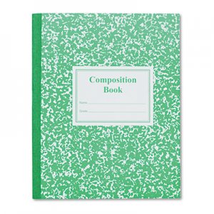 Roaring Spring 77920 Grade School Ruled Composition Book, 9-3/4 x 7-3/4, Green Cover, 50 Pages ROA77920