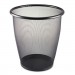 Safco 9717BL Onyx Round Mesh Wastebasket, Steel Mesh, 5gal, Black SAF9717BL