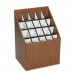 Safco 3081 Corrugated Roll Files, 20 Compartments, 15w x 12d x 22h, Woodgrain SAF3081