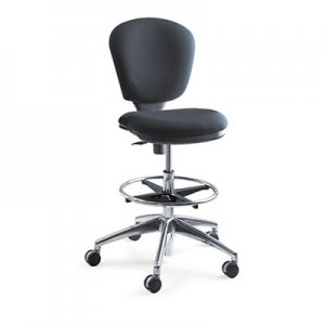 Safco 3442BL Metro Collection Extended Height Swivel/Tilt Chair, 22-33" Seat Height, Black SAF3442BL