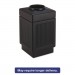 Safco 9475BL Canmeleon Top-Open Receptacle, Square, Polyethylene, 38gal, Textured Black SAF9475BL