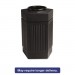 Safco 9485BL Canmeleon Indoor/Outdoor Receptacle, Pentagon, Polyethylene, 30gal, Black SAF9485BL