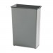 Safco 9618CH Rectangular Wastebasket, Steel, 22gal, Charcoal SAF9618CH