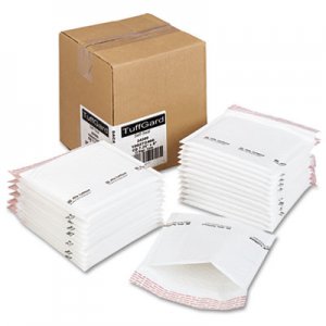 Sealed Air 24300 Jiffy TuffGard Self-Seal Cushioned Mailer, Side Seam, 7 1/4 x 8, White, 25/Box SEL24300