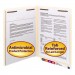 Smead 34116 Antimicrobial Two-Fastener End Tab Folder, Letter, 11 Point Manila, 50/Box SMD34116
