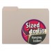 Smead 10251 Interior File Folders, 1/3 Cut Top Tab, Letter, Gray, 100/Box SMD10251