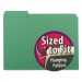 Smead 10247 Interior File Folders, 1/3 Cut Top Tab, Letter, Green, 100/Box SMD10247