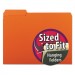 Smead 10259 Interior File Folders, 1/3 Cut Top Tab, Letter, Orange, 100/Box SMD10259