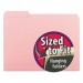 Smead 10263 Interior File Folders, 1/3 Cut Top Tab, Letter, Pink, 100/Box SMD10263