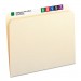 Smead 10300 File Folders, Straight Cut, One-Ply Top Tab, Letter, Manila, 100/Box SMD10300