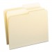 Smead 10320 File Folders, 1/2 Cut, One-Ply Top Tab, Letter, Manila, 100/Box SMD10320