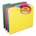Smead 11641 File Folders, 1/3 Cut, Reinforced Top Tabs, Letter, Assorted, 12/Pack SMD11641