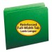 Smead 12110 File Folders, Straight Cut, Reinforced Top Tab, Letter, Green, 100/Box SMD12110