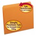 Smead 12510 File Folders, Straight Cut, Reinforced Top Tab, Letter, Orange, 100/Box SMD12510