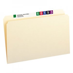 Smead 15300 File Folders, Straight Cut, One-Ply Top Tab, Legal, Manila, 100/Box SMD15300