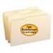 Smead 15334 File Folders, 1/3 Cut Assorted, Reinforced Top Tab, Legal, Manila, 100/Box SMD15334