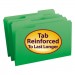 Smead 17134 File Folders, 1/3 Cut, Reinforced Top Tab, Legal, Green, 100/Box SMD17134