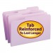 Smead 17434 File Folders, 1/3 Cut, Reinforced Top Tab, Legal, Lavender, 100/Box SMD17434