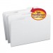 Smead 17834 File Folders, 1/3 Cut, Reinforced Top Tab, Legal, White, 100/Box SMD17834