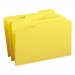 Smead 17943 File Folders, 1/3 Cut Top Tab, Legal, Yellow, 100/Box SMD17943