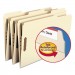 Smead 19547 Folders, Two Fasteners, 1/3 Cut Assorted Top Tabs, Legal, Manila, 50/Box SMD19547