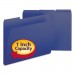 Smead 21541 Recycled Folders, One Inch Expansion, 1/3 Top Tab, Letter, Dark Blue, 25/Box SMD21541