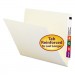 Smead 24109 Folders, Straight Cut, Reinforced End Tab, Letter, Manila, 100/Box SMD24109