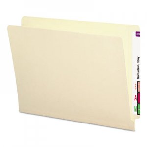 Smead 24113 Antimicrobial File Folders, Straight End Tab, 11 Point, Letter, Manila, 100/Box SMD24113