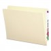 Smead 24113 Antimicrobial File Folders, Straight End Tab, 11 Point, Letter, Manila, 100/Box SMD24113