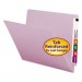 Smead 25410 Colored File Folders, Straight Cut Reinforced End Tab, Letter, Lavender, 100/Box SMD25410