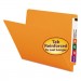 Smead 25510 Colored File Folders, Straight Cut, Reinforced End Tab, Letter, Orange, 100/Box SMD25510